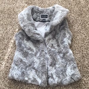 Faux fur vest
